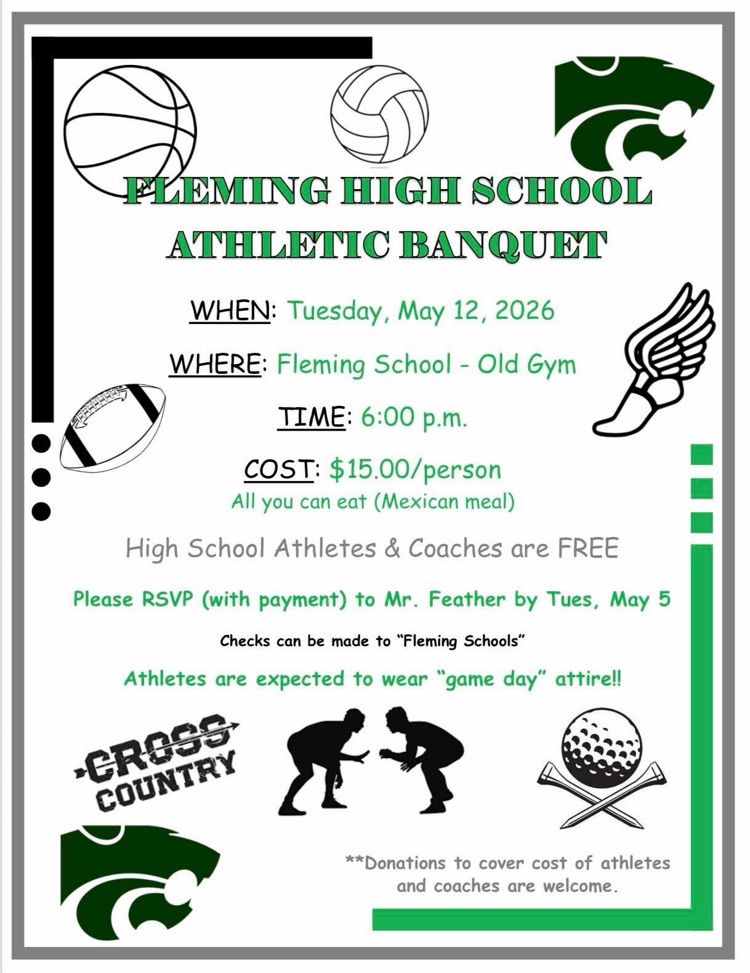 athletic banquet information 