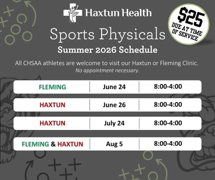 sports physicals 
