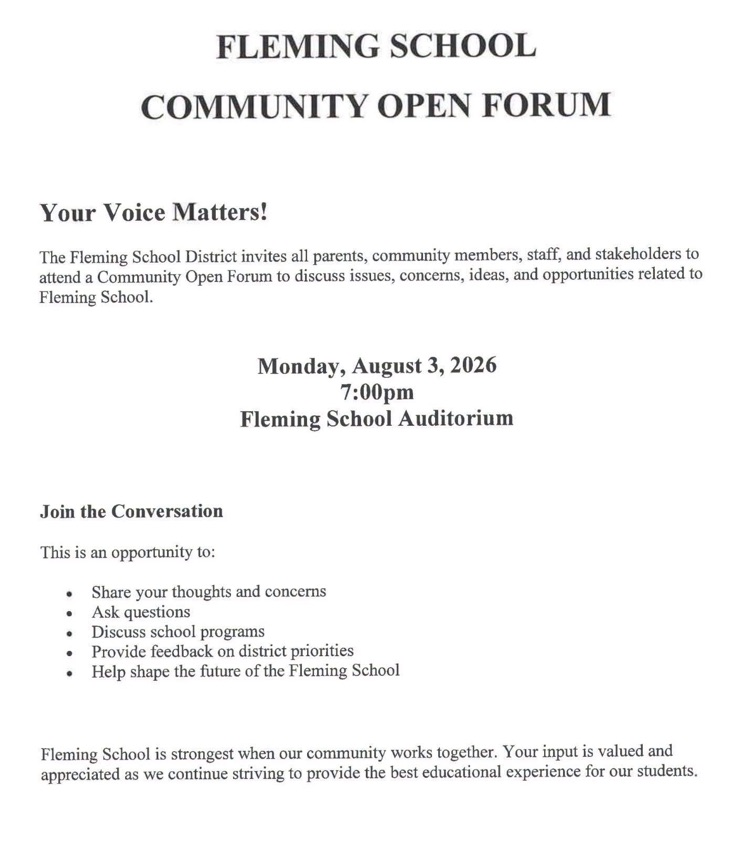 Open forum
