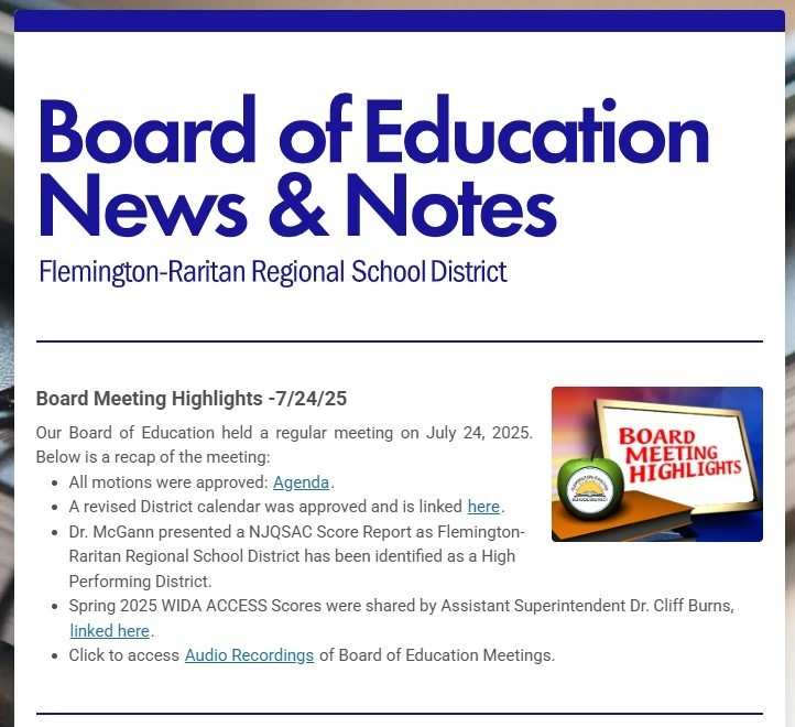 board news and notes july 24