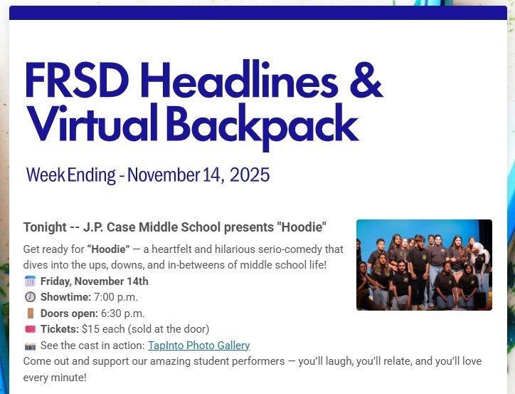 Headlines & Virtual Backpack