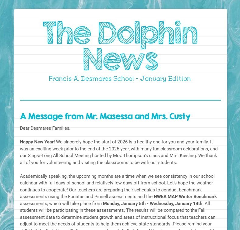 January Newsletter