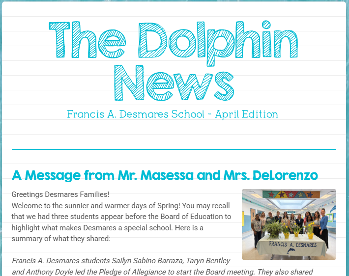 April Newsletter