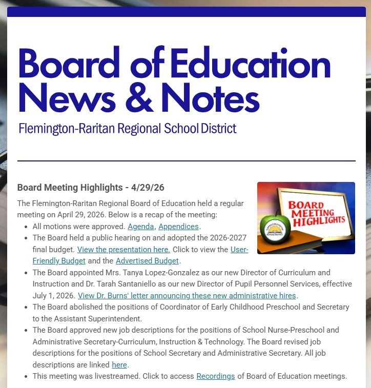 BOE News and Notes
