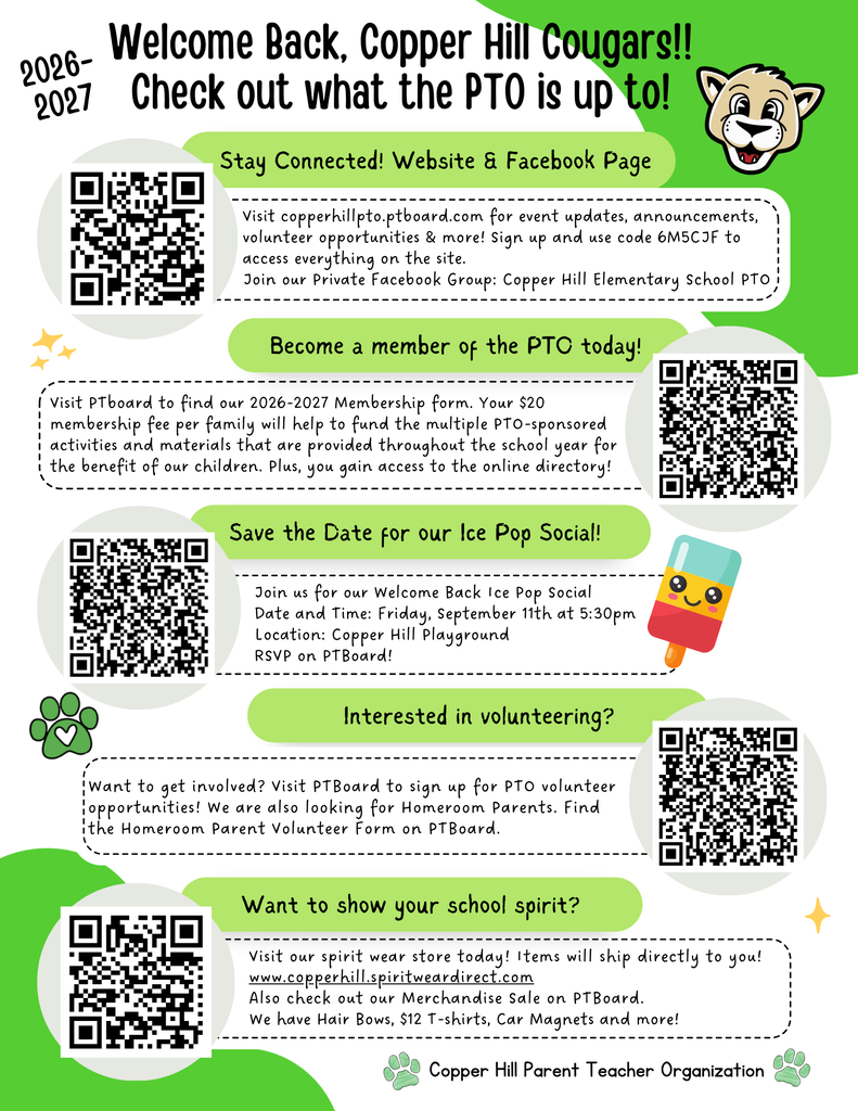 PTO WELCOME BACK FLYER