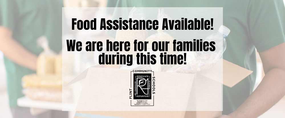 Food Assistance Available! We are here for our families during this time!