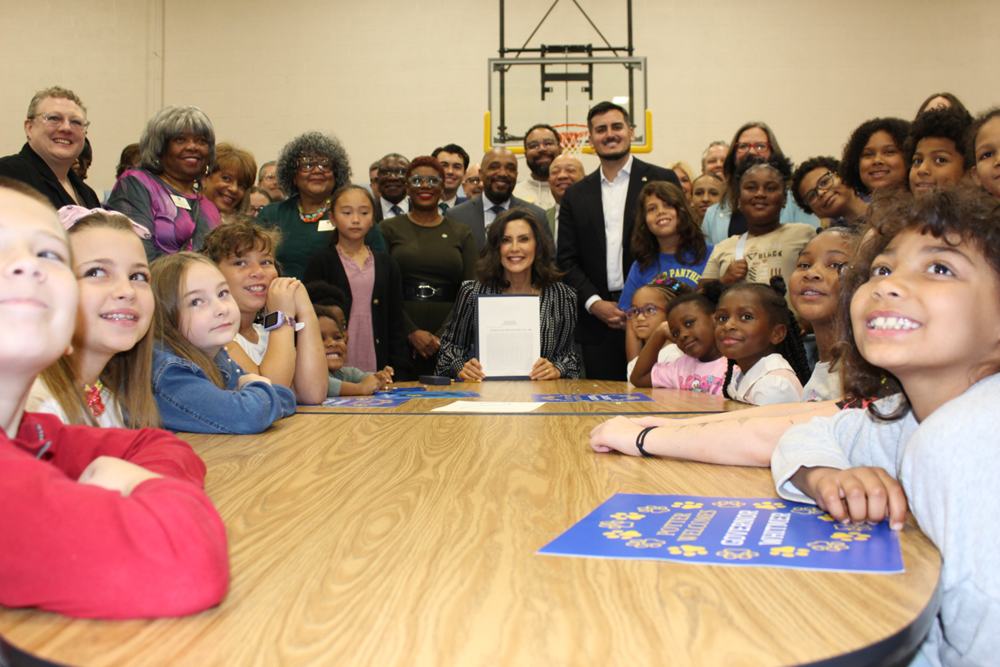 Governor Whitmer Signs State Education Budget at Potter Elementary School