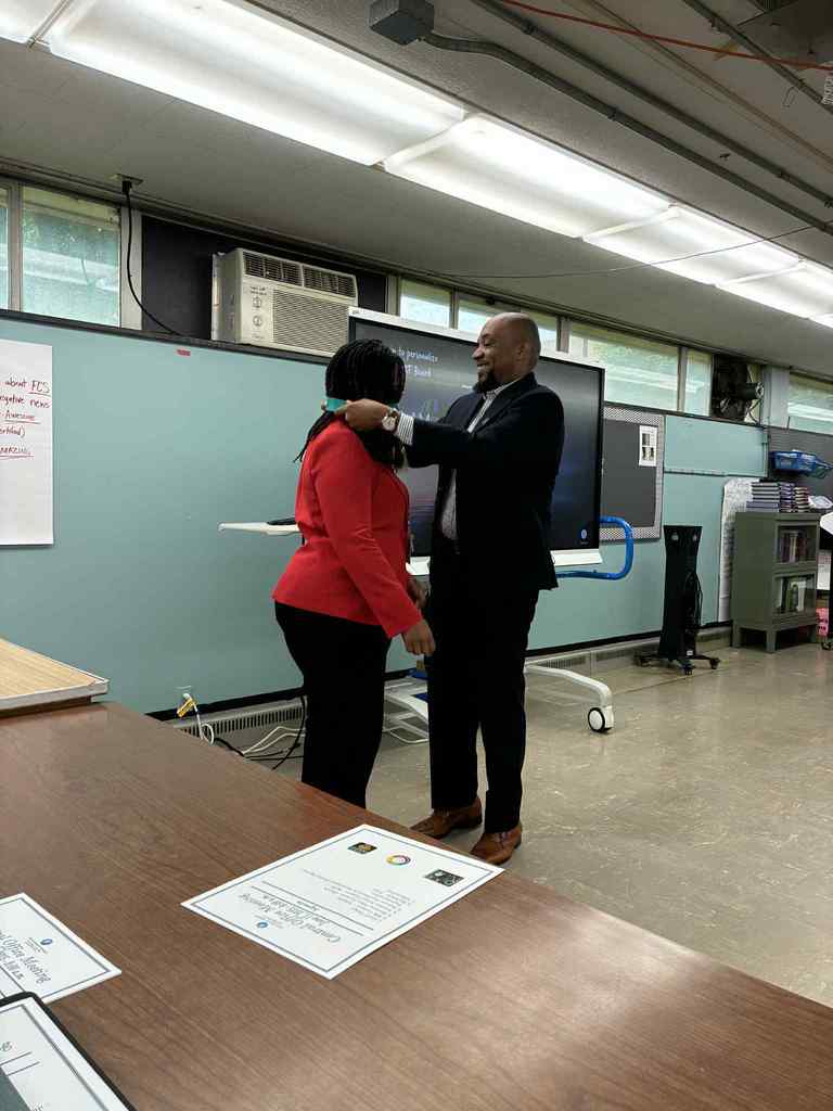 Sharon Brooks honored by Superintendent Jones for her outstanding work