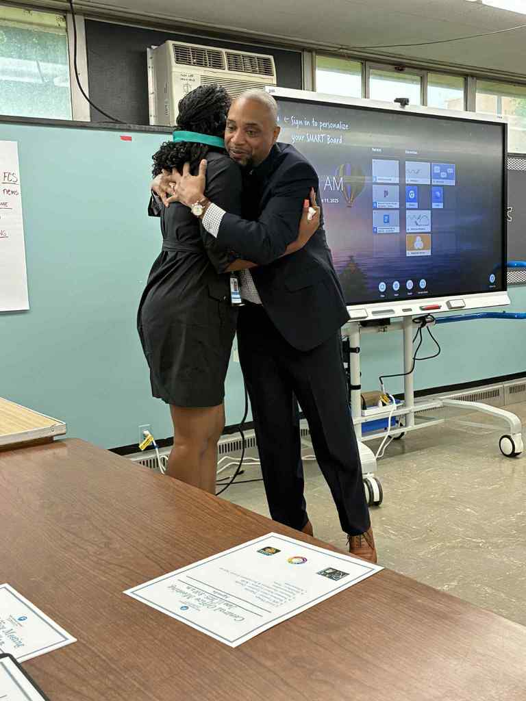Takesha Montgomery honored by Superintendent Jones for her outstanding work