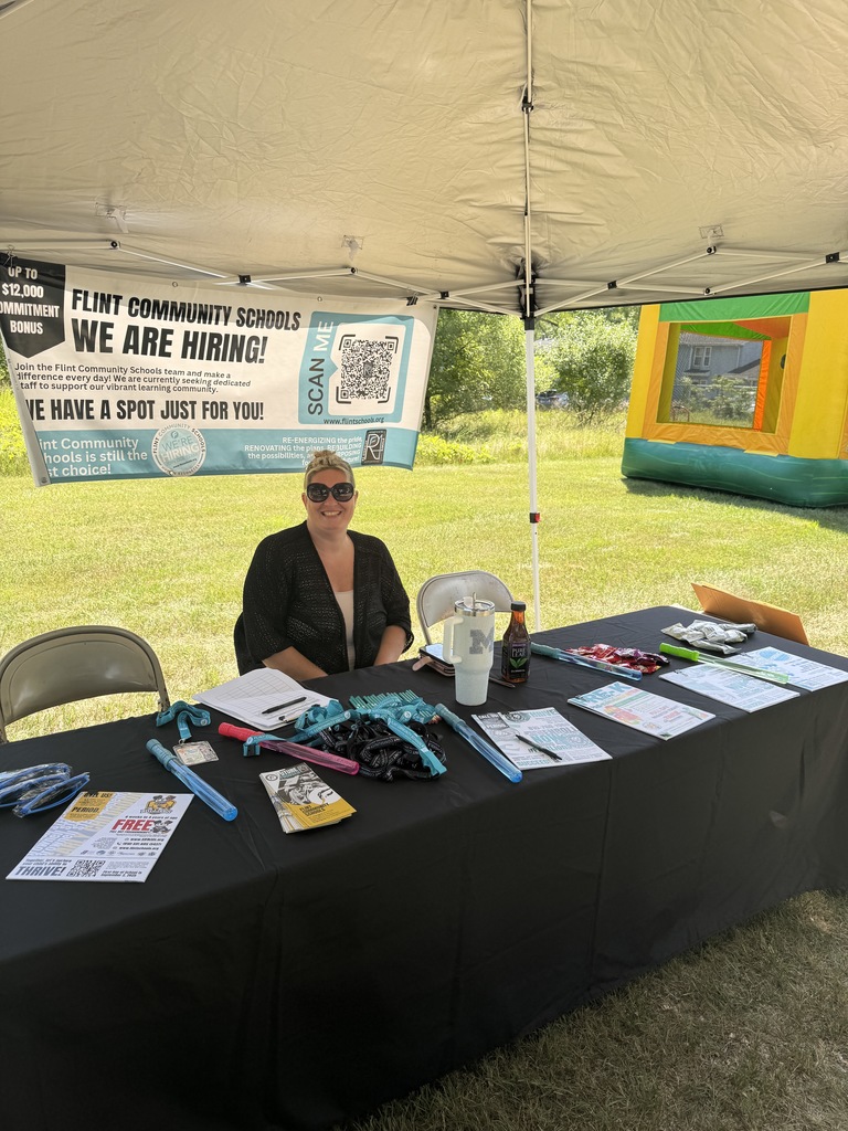 Pop up event at Ridgecrest Apartments to support Flint Community Schools