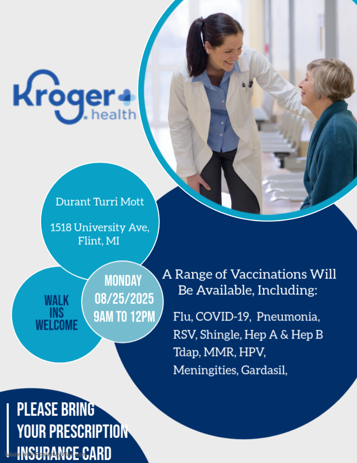 Durant Turri Mott is hosting a vaccine clinic in collaboration with Kroger pharmacy for all school staff.