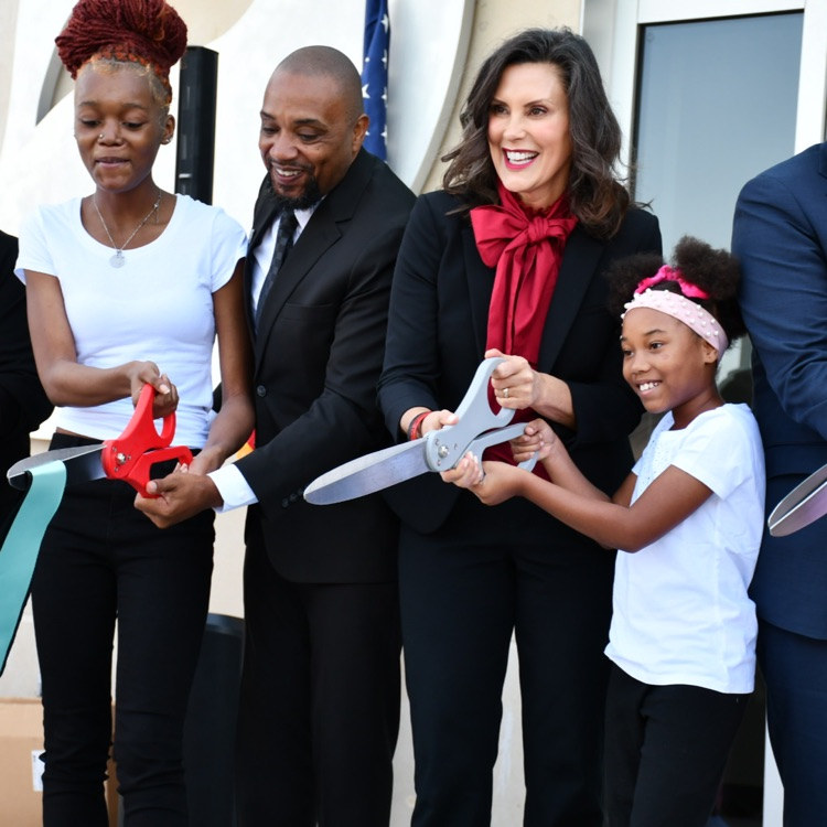 Brownell Holmes STEM academy campus ribbon cutting