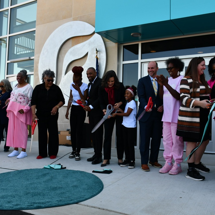 Brownell Holmes STEM academy campus ribbon cutting