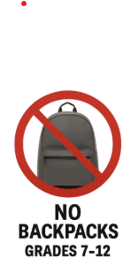 No Backpacks