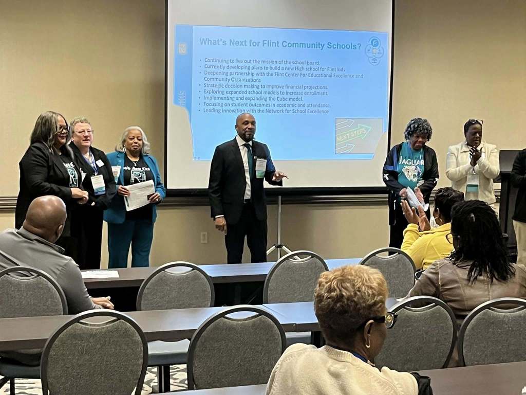 This past weekend, Superintendent Kevelin Jones, Board President Dr. Joyce Ellis McNeal, the FCS Board of Education, and Dr. JaNel Jamerson of the FLINT Center for Educational Excellence presented at the Michigan Association of School Boards Fall Conference in Traverse City.