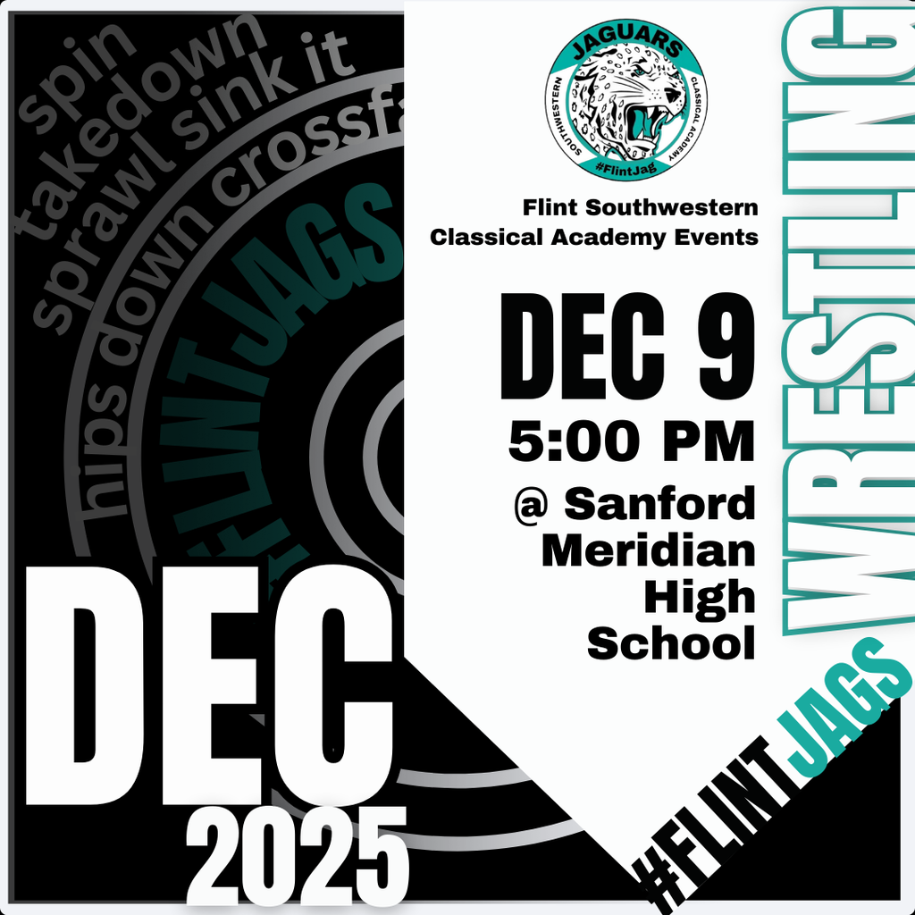 Flint Southwestern Classical Academy Dec 9 5:00PM @ Sanford Meridian High School Wrestling