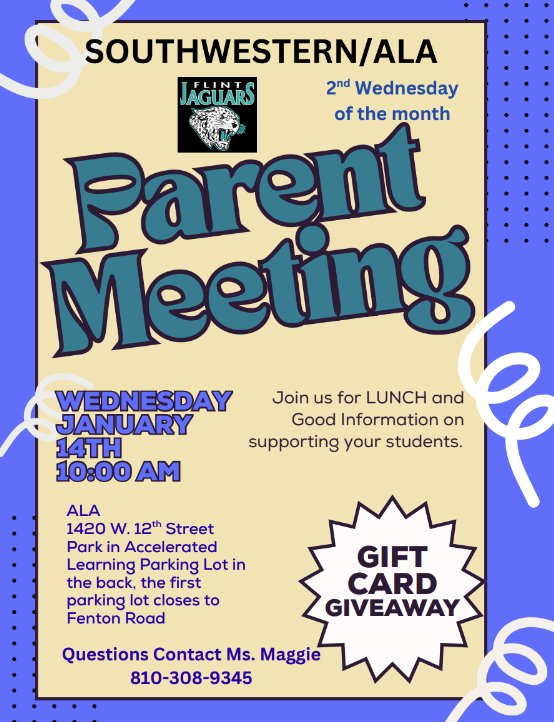 Parent Meeting SW & ALA 1-14-26