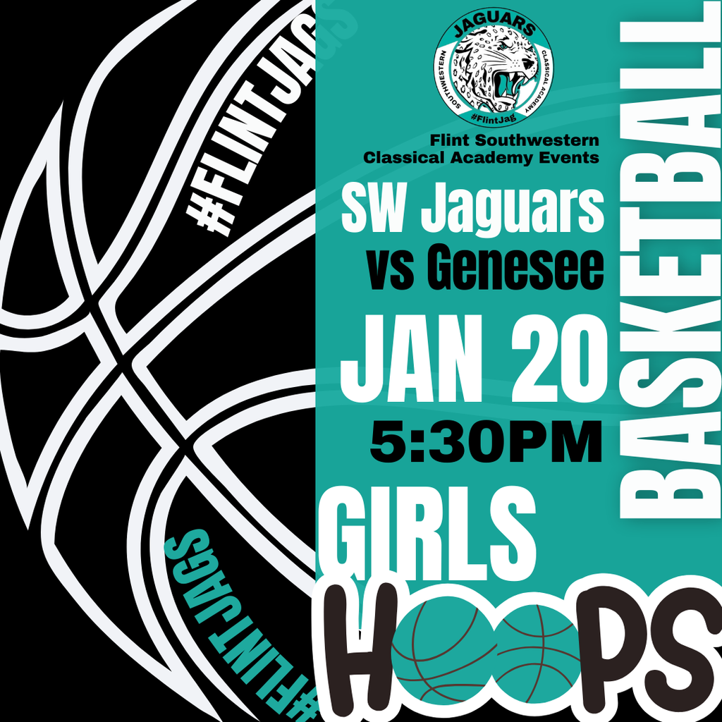 Flint Southwestern Classical Academy Events SW Jaguars vs Genesee Jan 20 5:30PM Girls Hoops Basketball