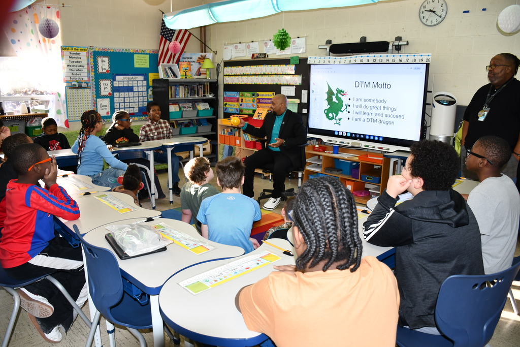 Superintendent Jones spent the morning visiting with scholars at Durant-Tuuri-Mott Elementary and Doyle-Ryder Education Center, taking time to get to know them, share smiles, and enjoy some fun along the way.