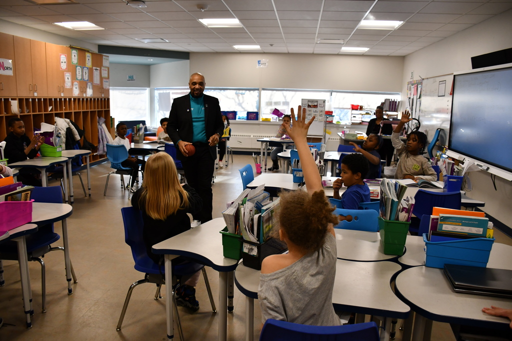 Superintendent Jones spent the morning visiting with scholars at Durant-Tuuri-Mott Elementary and Doyle-Ryder Education Center, taking time to get to know them, share smiles, and enjoy some fun along the way.