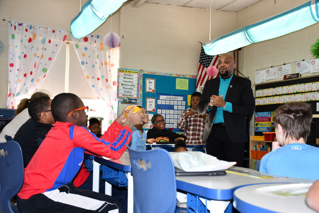 Superintendent Jones spent the morning visiting with scholars at Durant-Tuuri-Mott Elementary and Doyle-Ryder Education Center, taking time to get to know them, share smiles, and enjoy some fun along the way.
