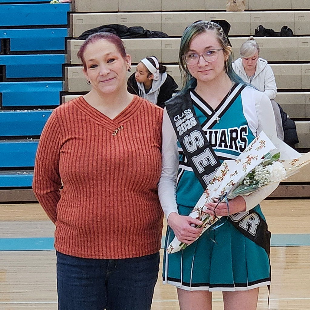 senior athlete night for wrestling, basketball and cheer