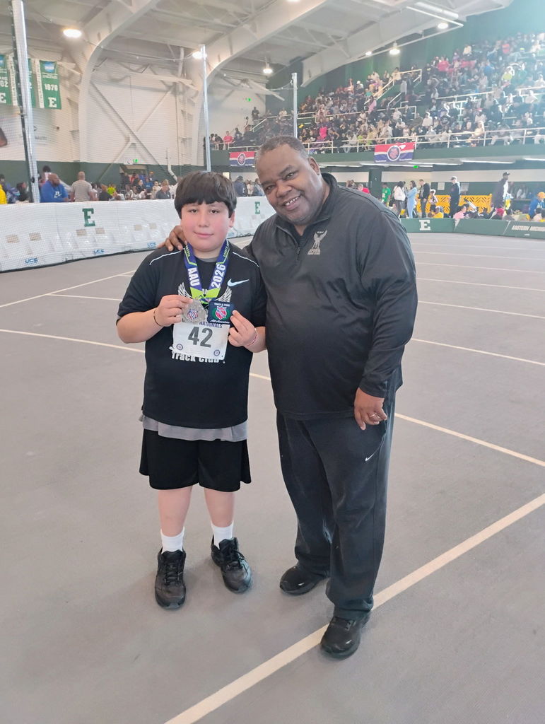 Congratulations to 7th grader Mercez Navarro Ramirez, who earned 2nd place nationally and was named an All-American by Amateur Athletic Union Track and Field—an incredible achievement!