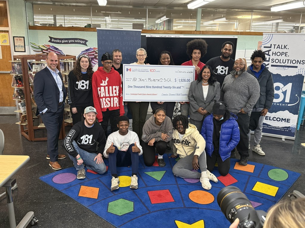 Congratulations to the amazing programs at Durant-Tuuri-Mott Elementary School, Southwestern Classical Academy, and Holmes STEM Middle School Academy for receiving recognition through the Mott Foundation Youth Choice Awards! 