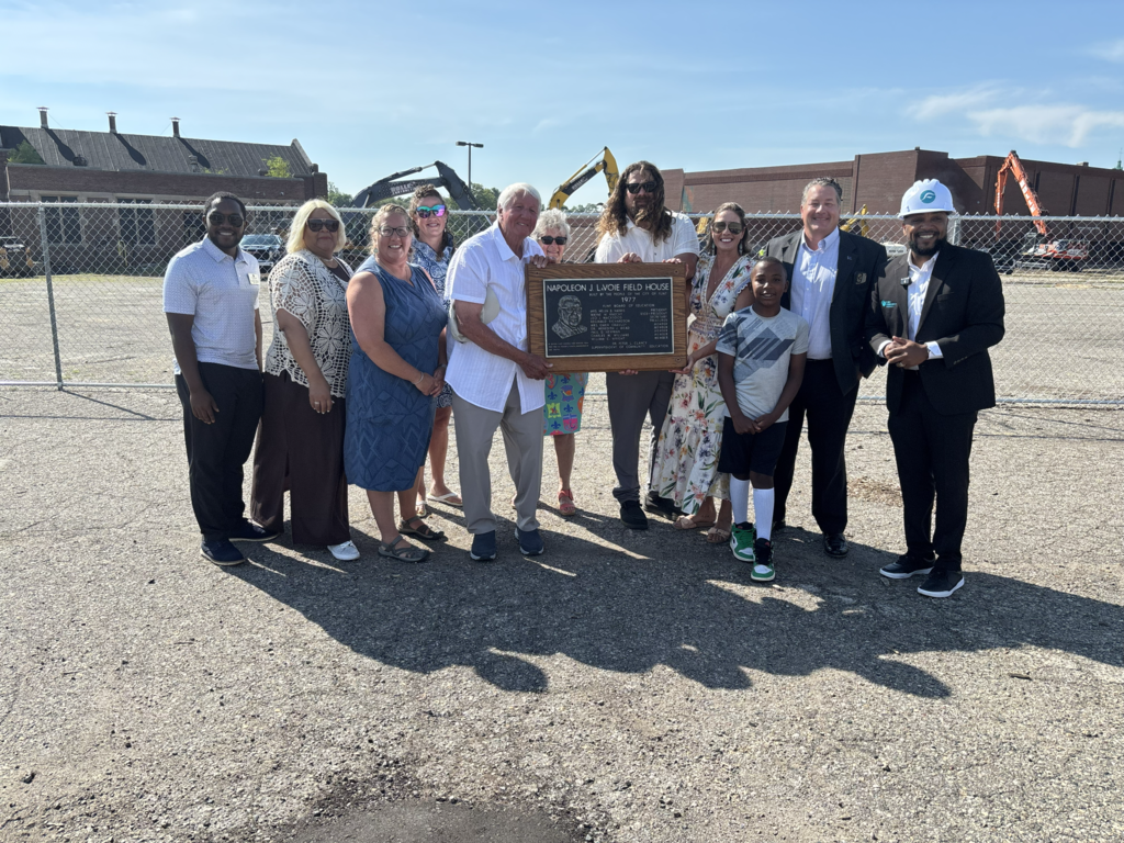 Crews officially began demolition on the Napoleon J. LaVoie Field House, taking the first tactical step to clear the way for our brand-new, state-of-the-art high school campus. Members of Napoleon J. LaVoie's family were present to witness this bittersweet milestone, honoring his incredible legacy as we transition the site.