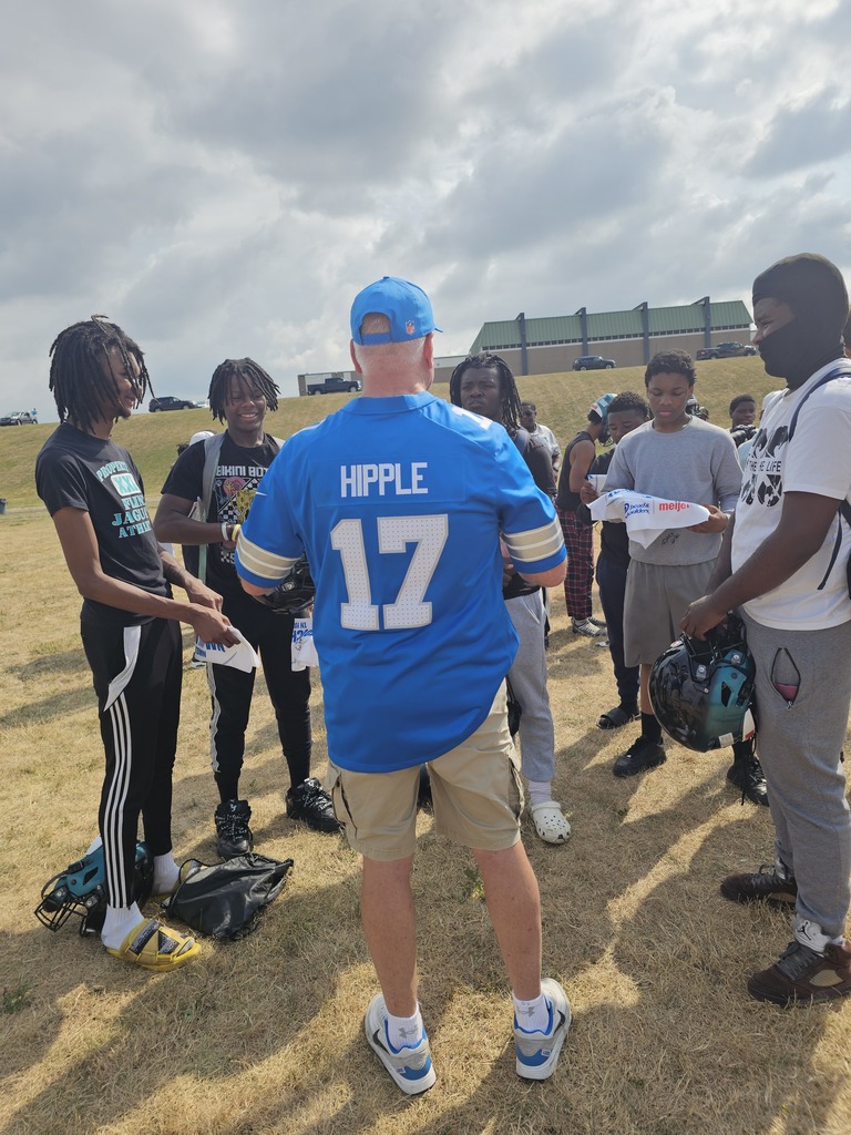 Our Flint Jaguars Football Team received an incredible surprise this morning as the Detroit Lions Foundation stopped by with brand-new football equipment through its Touchdown in Your Town grant program!