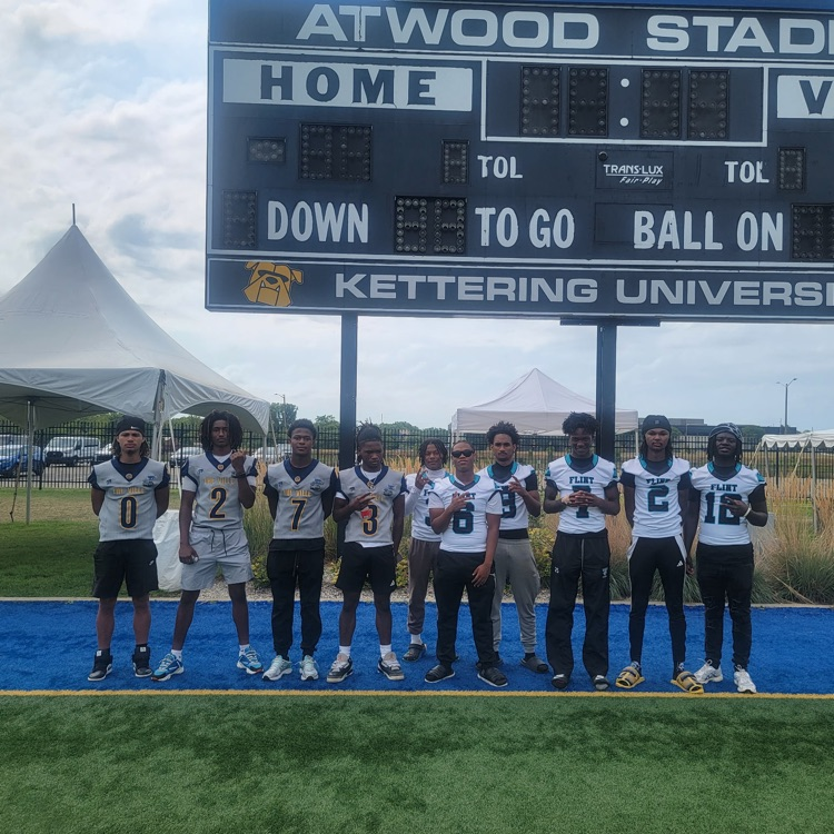 Flint Jaguars Football Team proudly represented Flint Community Schools today at the Vehicle City Gridiron Classic Media Day!