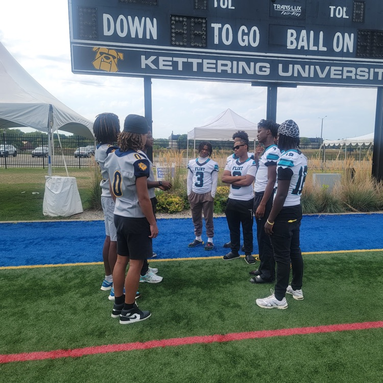 Flint Jaguars Football Team proudly represented Flint Community Schools today at the Vehicle City Gridiron Classic Media Day!