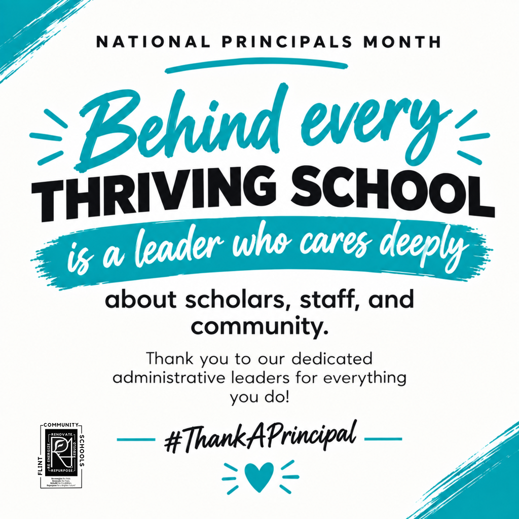 National Principals Month Behind every thriving school is a leader who cares deeply about scholars, staff, and community. Thank you to our dedicated administrative leaders for everything you do! #ThankAPrincipal