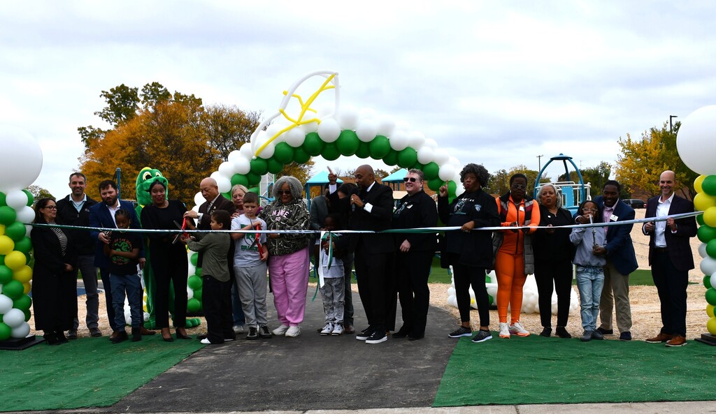 Yesterday, we celebrated the completion of the playground renovations at Durant-Tuuri-Mott Elementary, marking the completion of all five playground projects across Flint Community Schools!