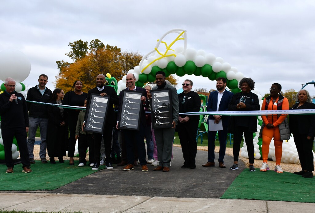 Yesterday, we celebrated the completion of the playground renovations at Durant-Tuuri-Mott Elementary, marking the completion of all five playground projects across Flint Community Schools!