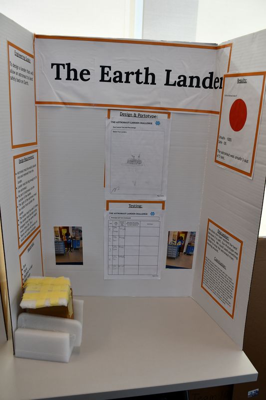 Brownell STEM Academy scholars show off their STEM projects and awards from the Elementary Flint Regional Science and Engineering Fair