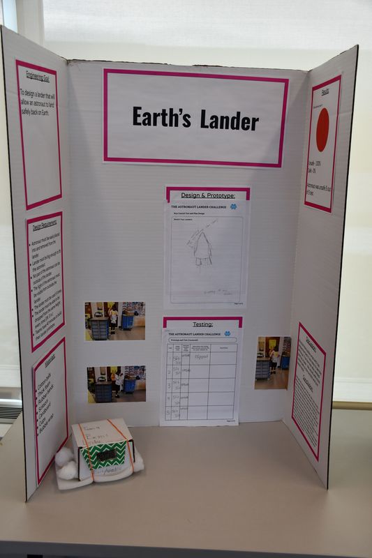 Brownell STEM Academy scholars show off their STEM projects and awards from the Elementary Flint Regional Science and Engineering Fair