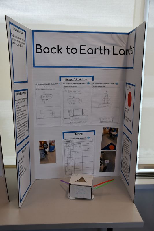 Brownell STEM Academy scholars show off their STEM projects and awards from the Elementary Flint Regional Science and Engineering Fair
