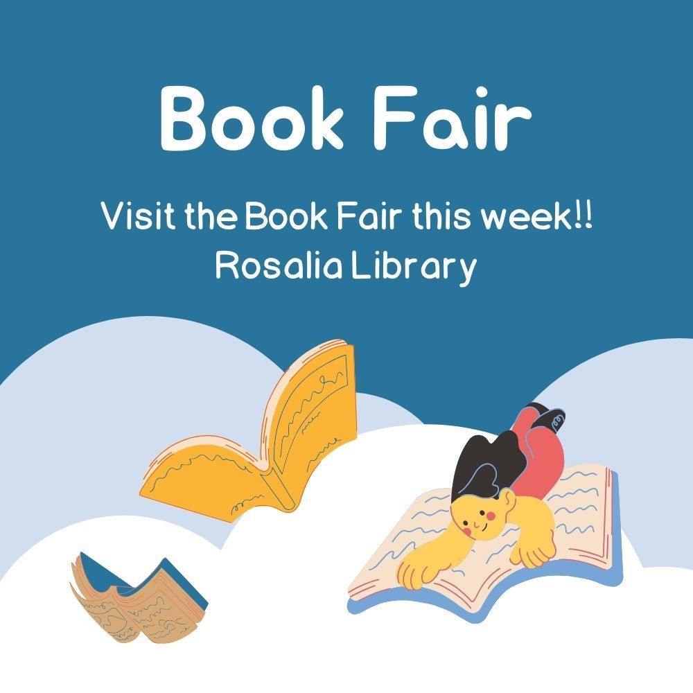 Book Fair is this week in the Rosalia Library