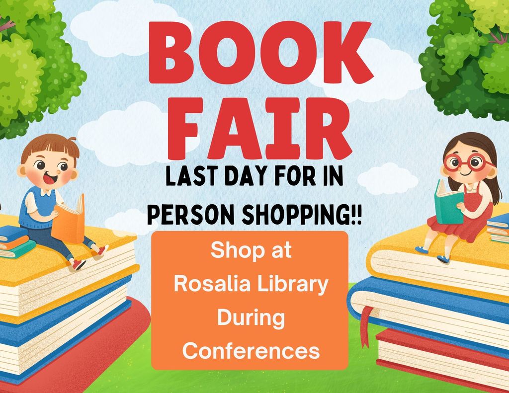 Book Fair - Today is the last Day for In Person Shopping - Shop During Conferences