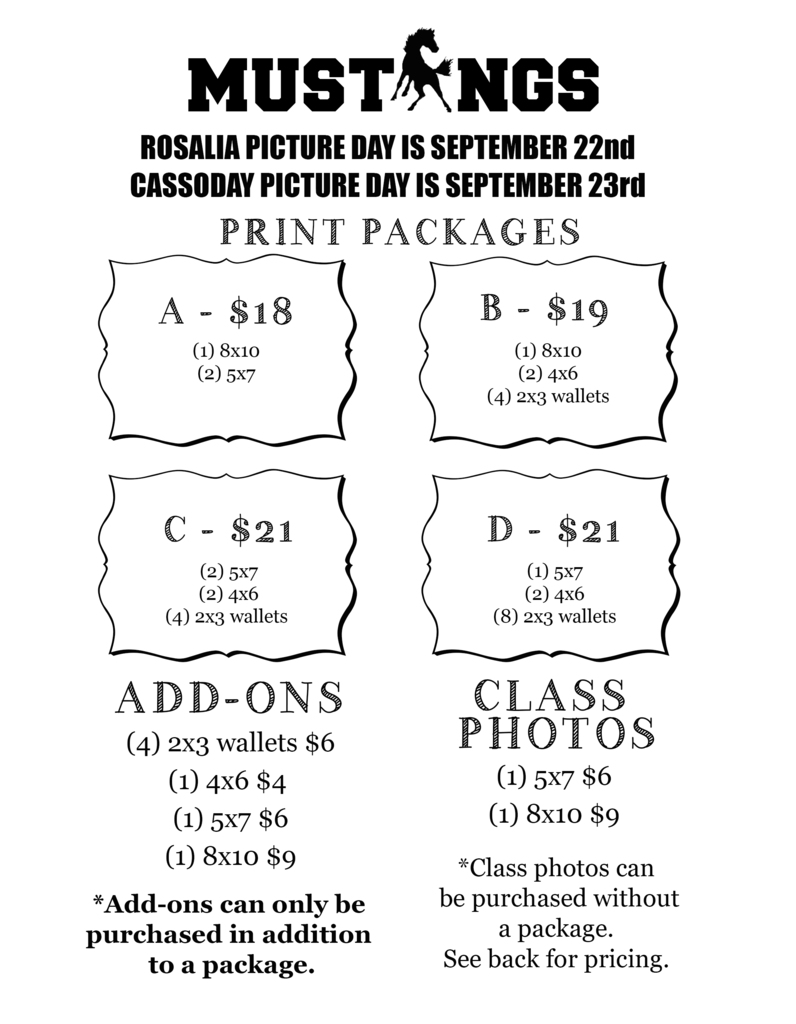 School Picture Day '26-27
