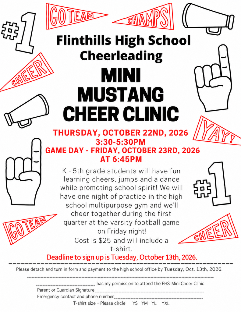 Mini Mustang Cheer Clinic '26