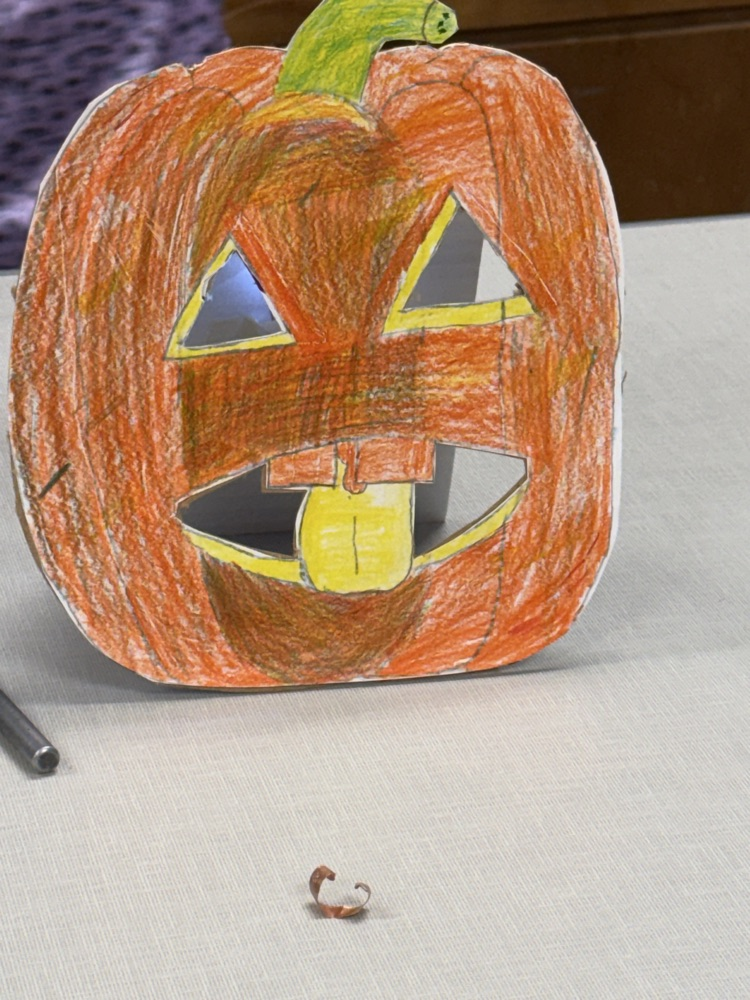 Color Pencil Jack o’Lanterns with basic circuitry