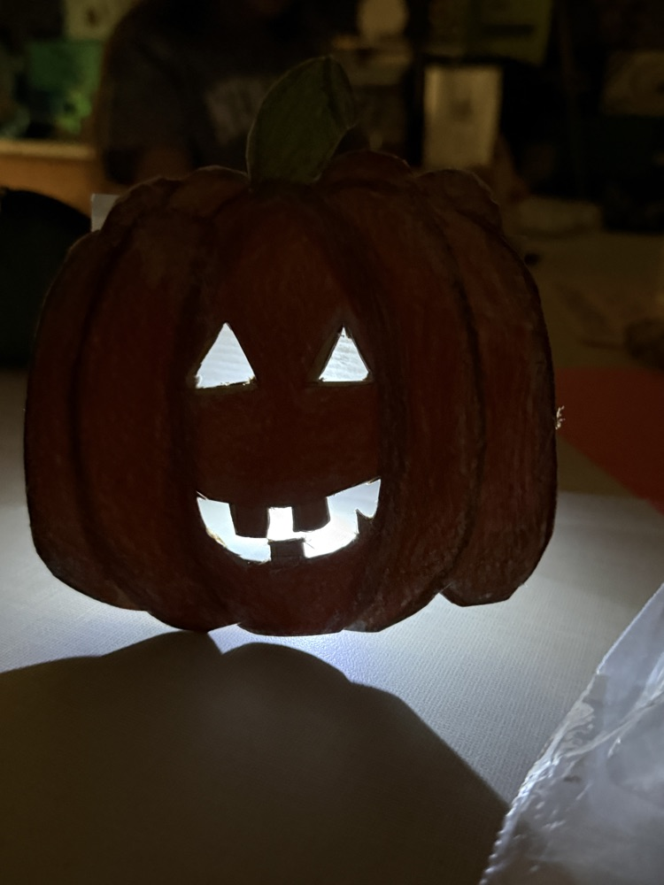 Color Pencil Jack o’Lanterns with basic circuitry