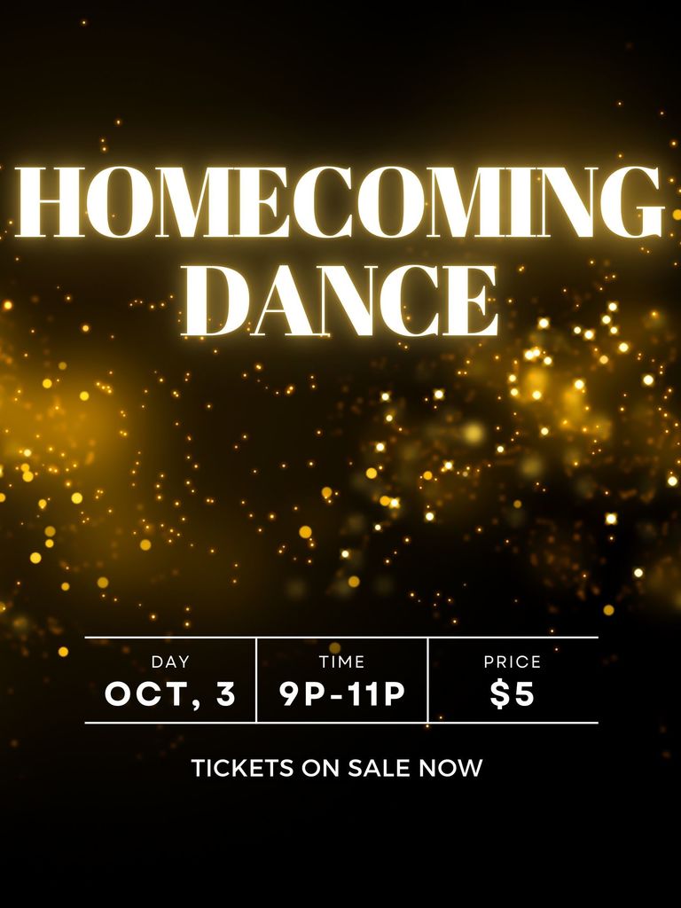 Homecoming Dance Flyer