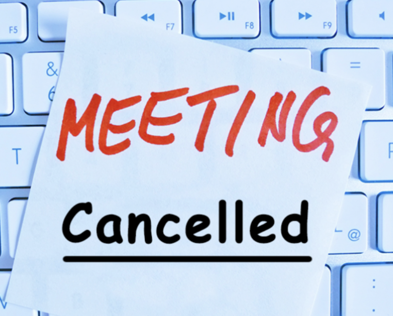 meeting cancelled 