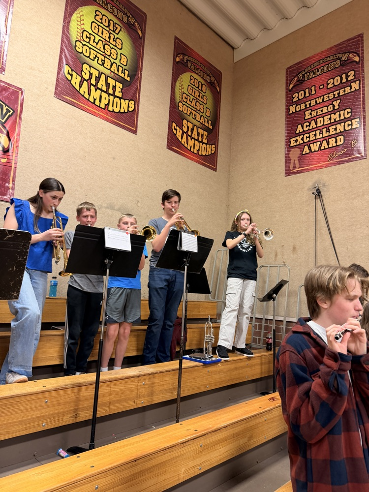 The trumpeters and Ethan!