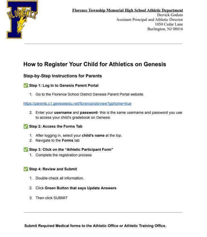 Fall Sports Registration