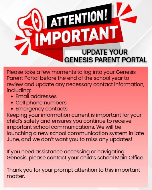 Genesis Update Information
