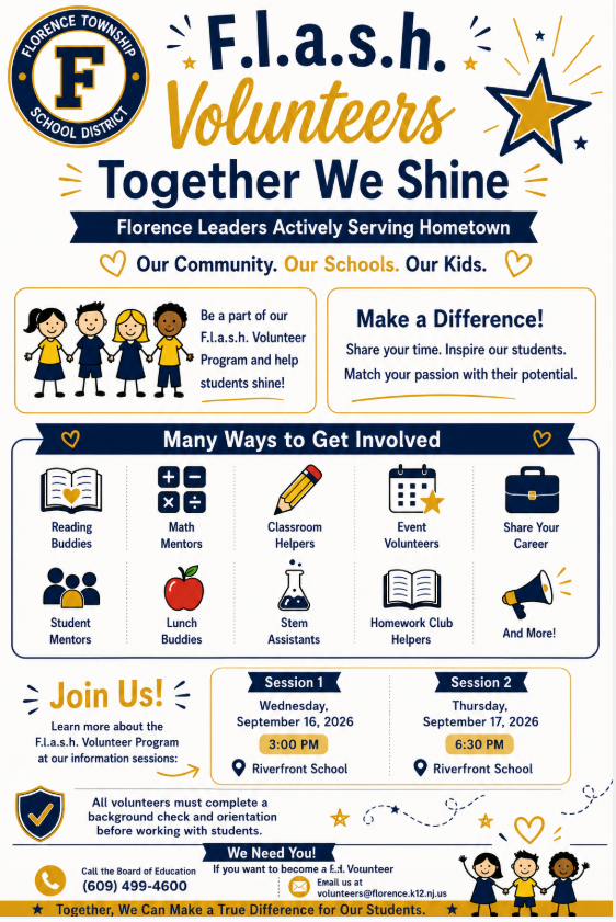 flyer of FLASH volunteer program
